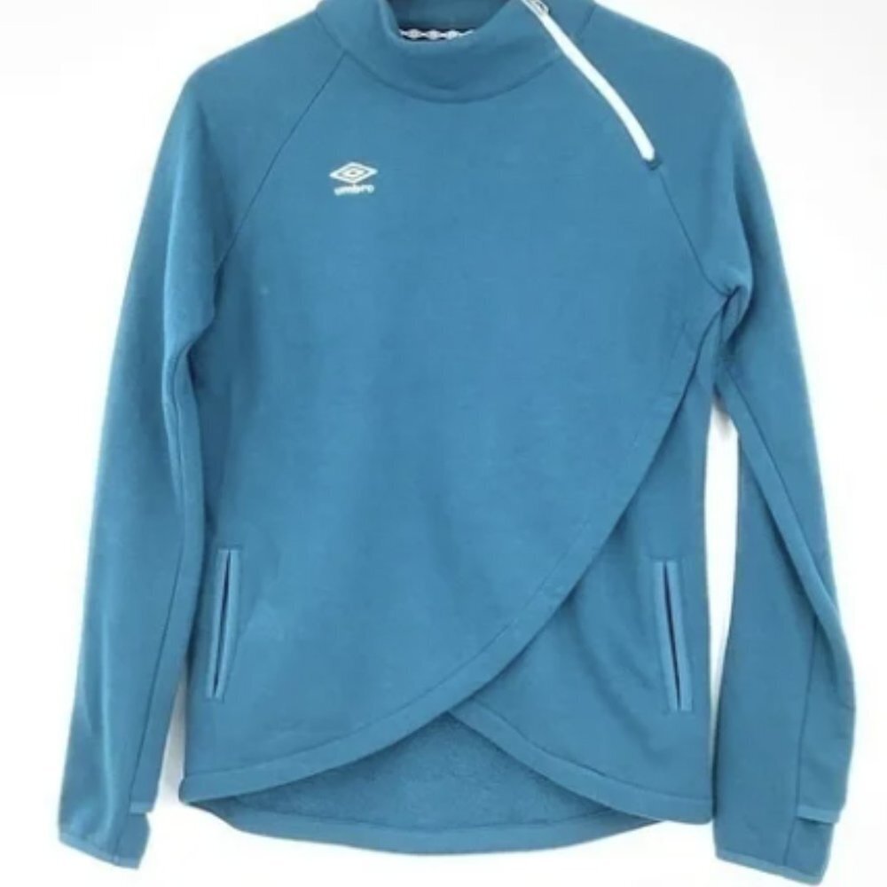 Umbro Sweatshirt M (7/8) and XL (14/16) Girls Youth Pullover Jacket Teal EUC